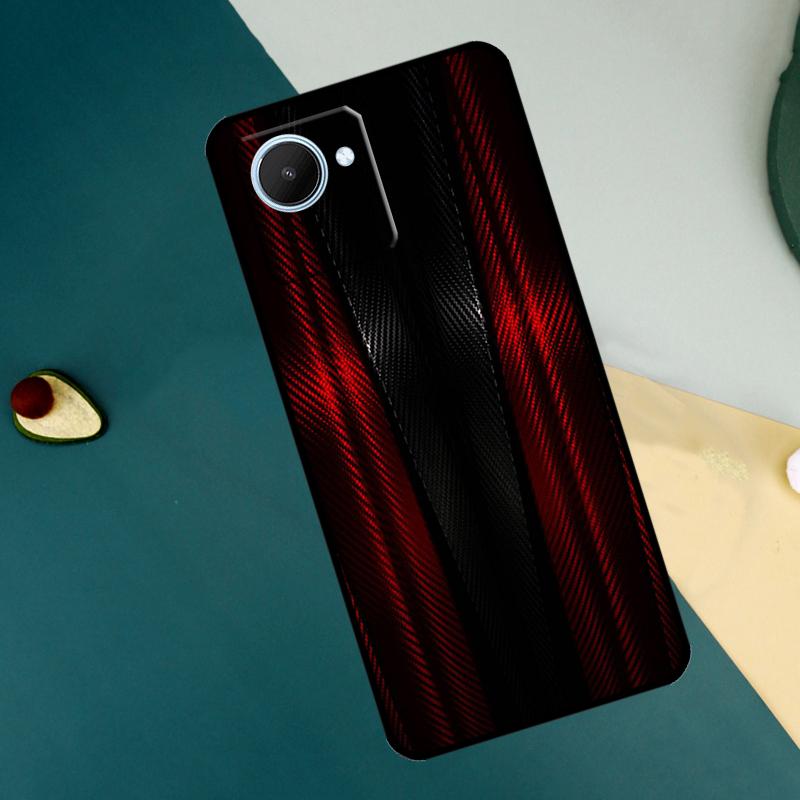 Car Carbon Fibre Pattern For Realme C67 C53 C55 C75 C71 C61 C33 C63 C51 C65 11 12 13 14 15 Pro Plus GT6 GT7 Pro Case