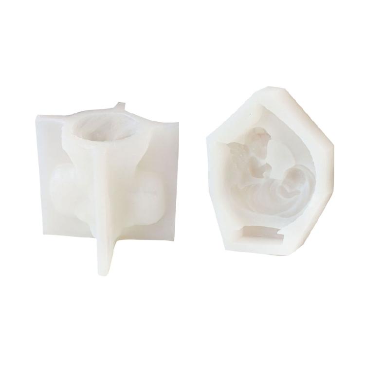 3D Fairy Candle Silicone Mold Cross Photo Frame Aromatherapy Plaster Soap Resin