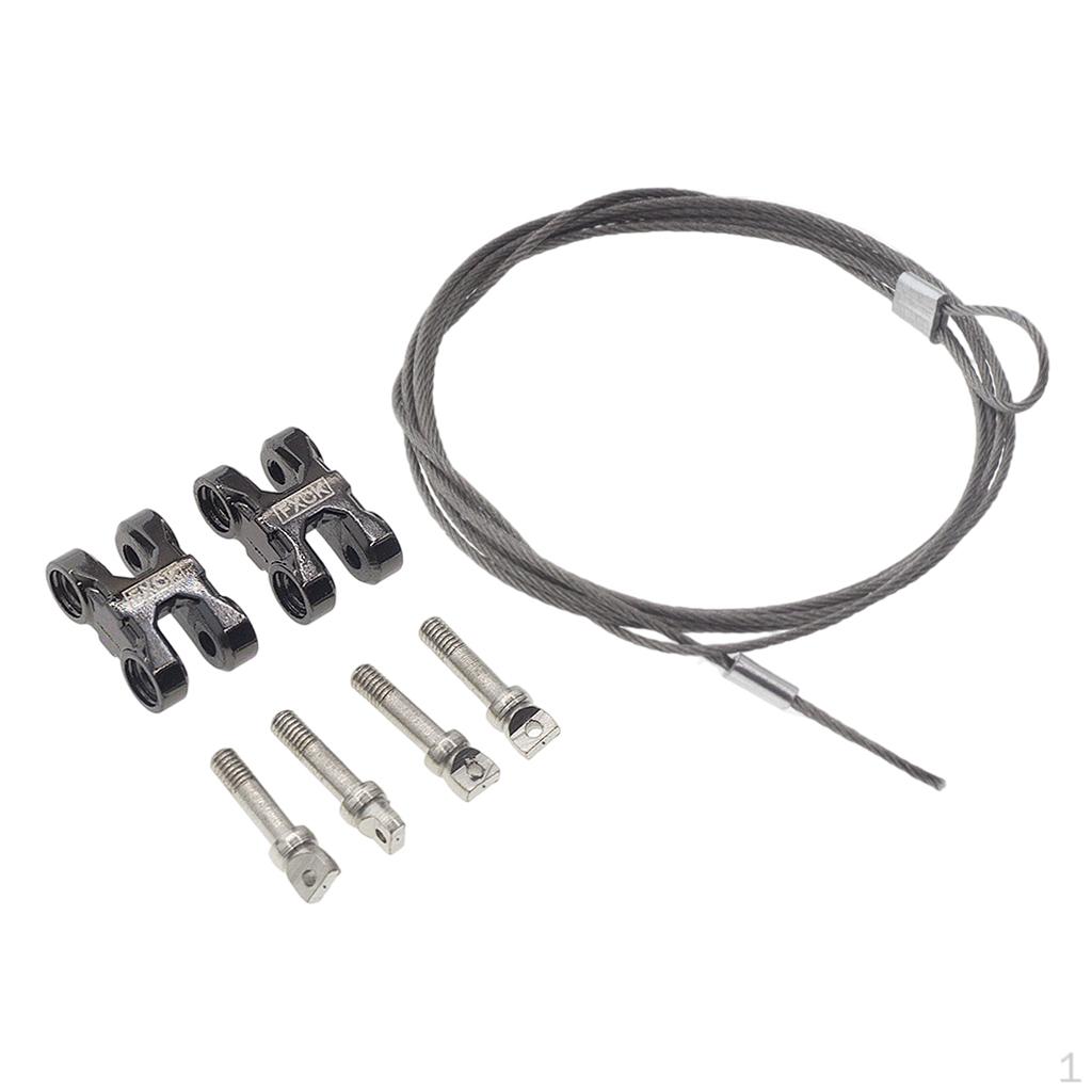 Simulation Trailer Hook Chain Tow Set Metal :10 RC Car Upgrade Part