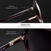 BARCUR Sonnenbrille Damen Übergroß Polarisiert Sonnenbrille für Damen Brillen Farbverlauf Damen Shades UV400 Schutz Oculos