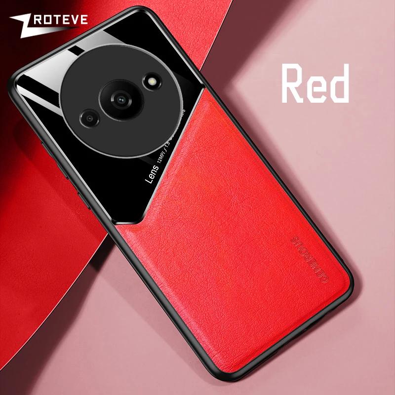 

Для Redmi A3 A3x Чохол зі шкіри PU Магнітний для Авто Жорсткий PC Чохол Для Xiaomi RedmiA3 Xiomi RedmiA3x Ударостійкі Чохли для Телефонів For Redmi A3x червоний