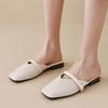 Baotou lazy half slippers women wear summer new fashion Korean version of low-heeled versatile Internet celebrity flat sandals