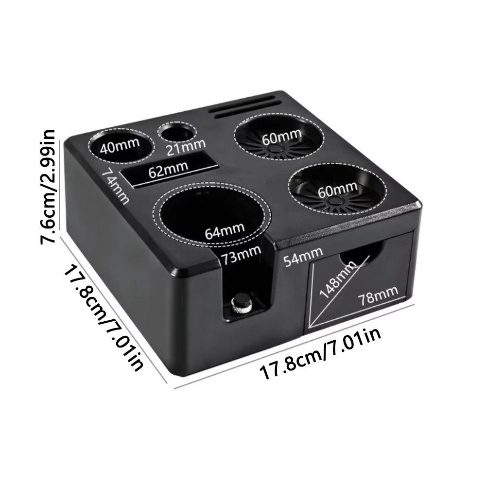 Non-slip Bottom Coffee Tamping Station with Storage Drawer Coffee Tamper  Stand  Home Brewing