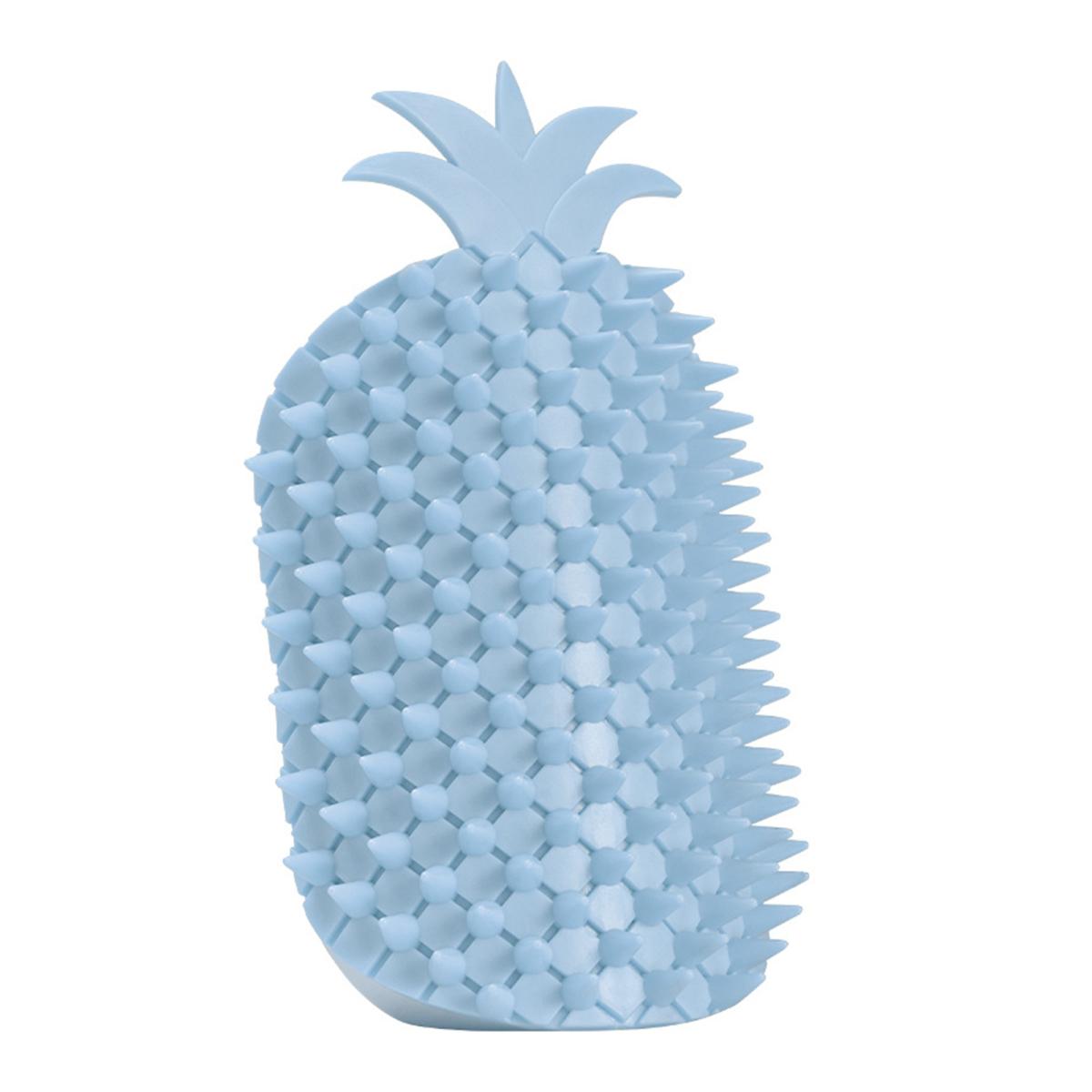 

Yousheng Cat Self Groomer в форме ананаса для кошек, угловая массажная расческа с кошачьей мятой, щетка для ухода за длинной и короткой шерстью кошек и собак небесно-голубой