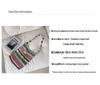 Knitted Women's Rainbow Stripe Shoulder Bag 2023