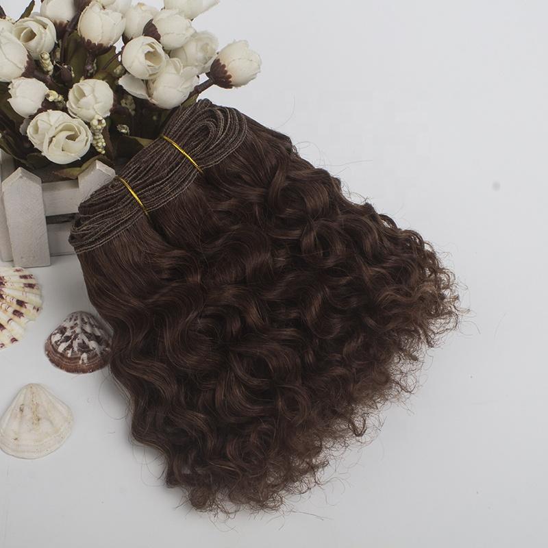20CM Length 500CM Wool Curly Doll Hair Weft Kinky Curly Wool Material Doll Wigs Extension Handmade Diy Doll Accessories