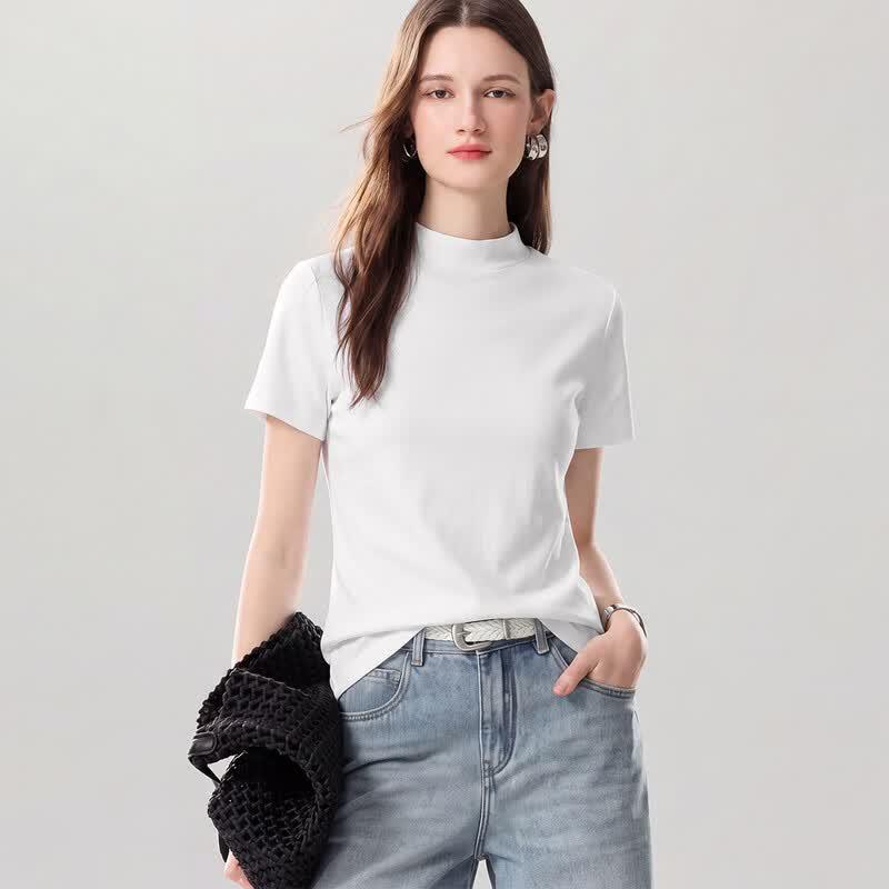 Snowforte Women s Silk Blend Knit T-Shirt XL