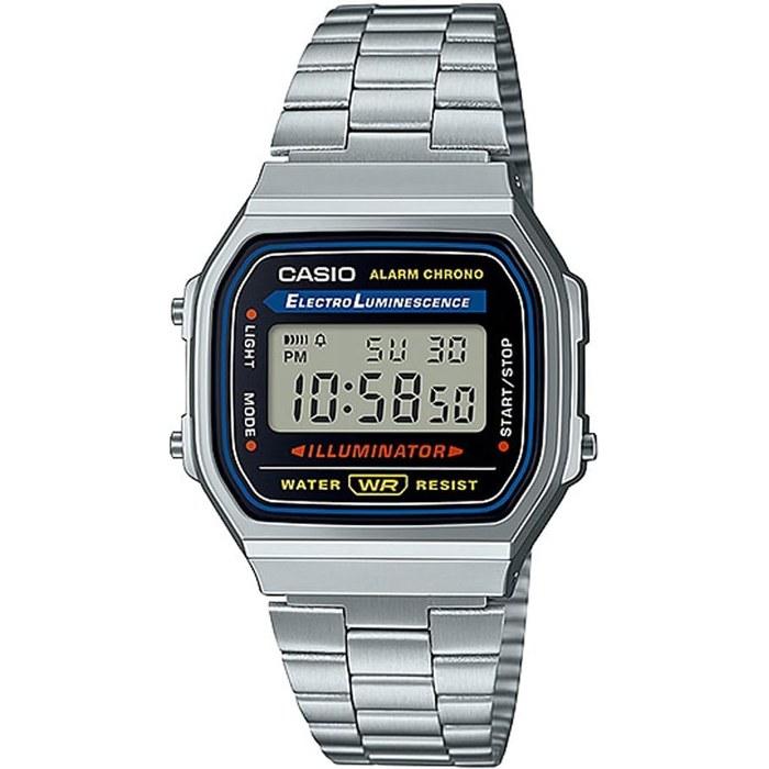 Casio Standard A168WA-1W Digital Watch - Silver