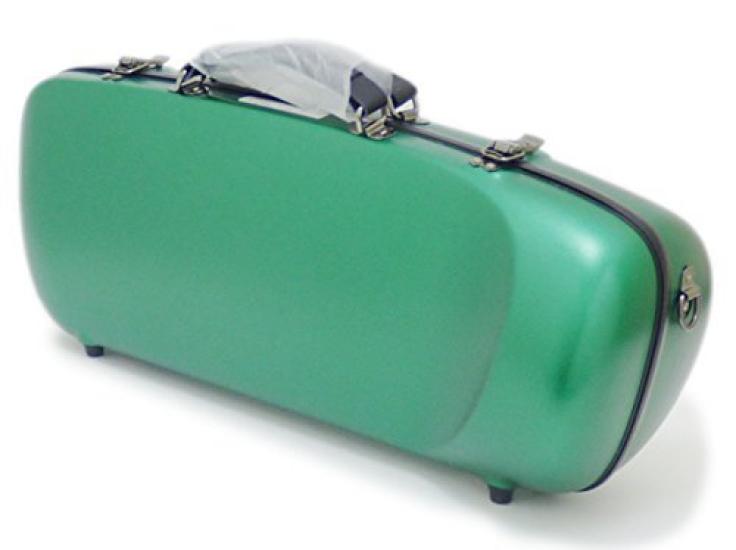C.C. Shiny Case II Trumpet Case, Aero, CC2-ATP-PWG, Powder Green