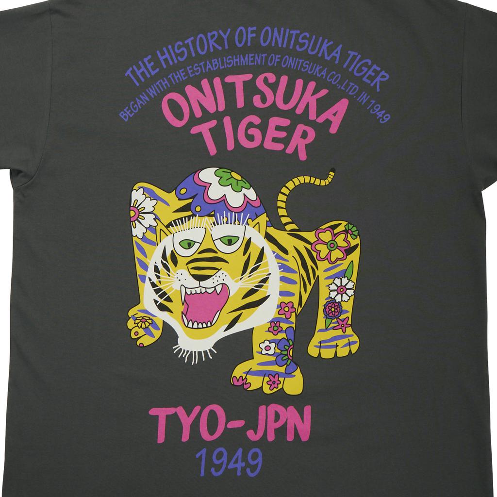 ONITSUKA TIGER Oversized Graphic T-Shirt Unisex Tops Dark-Blue 2183B561_400