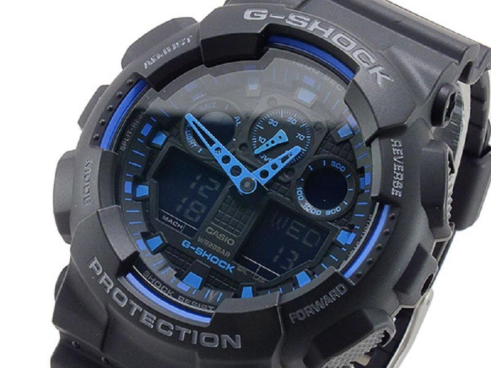 Warranty with CASIO Watch Black Blue [7-Year Review] G-SHOCK GA-100-1A2 Men's
