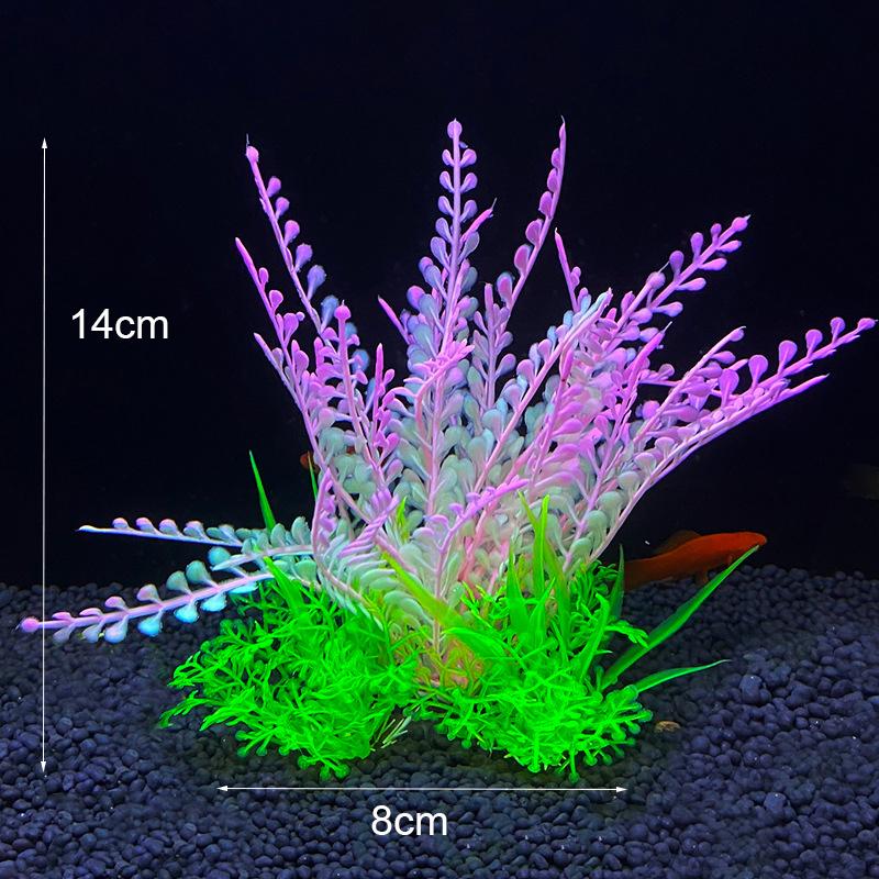 Artificial Aquarium Decor Plants Underwater Water Grass Aquatic Plastic Plants For Fish Tank Aquarium Decorations