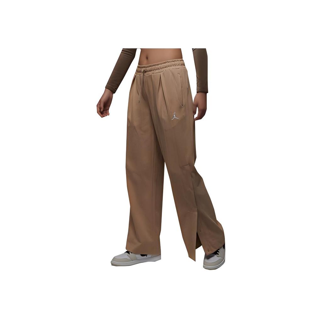 Jordan Calças Esportivas Tricotadas Longas Respiráveis Calças Femininas Amarelo-Deserto DX0398-277