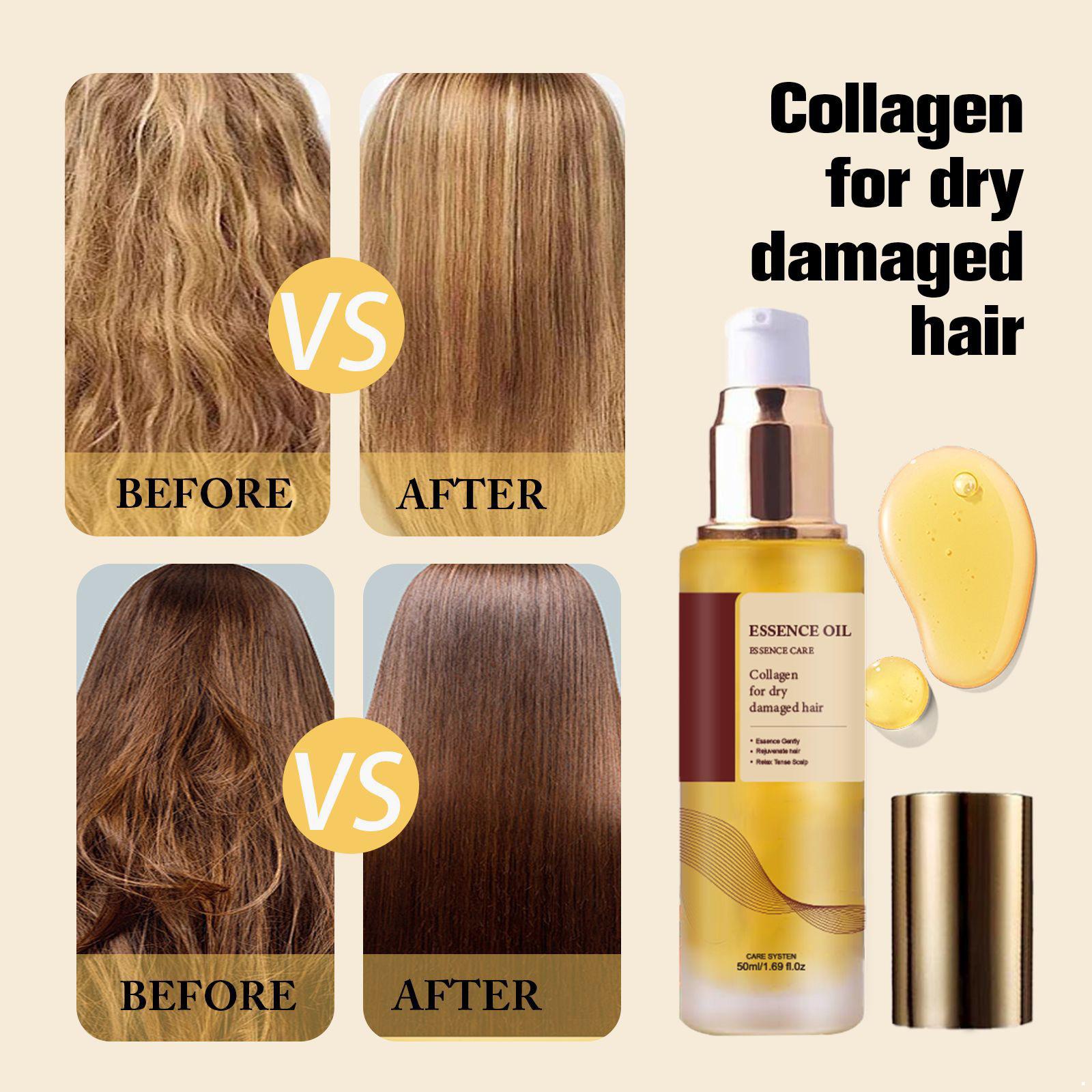 

Smoothing Hair-End Essence Oil 50ml – Argan Oil Nourishing Serum for Dry Damaged Hair, Daily Repair Treatment for All Hair Types, Women’s Care One Size жёлтый