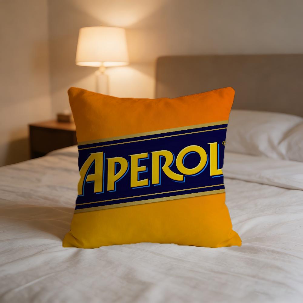 A-Aperol Logo S-Spritz-Z Cushion Cover For Pillow Printing Sofa Decoration Home Car Room Coffee Shop Office Nordic Simplicity