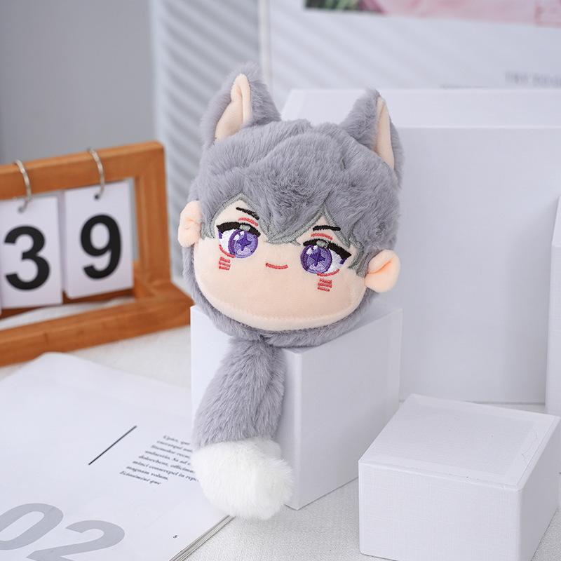 

Genshin Lovely Impact Plush Keychain Dolls Xiao Alhaitham For Gift Girls світло-сірий колір