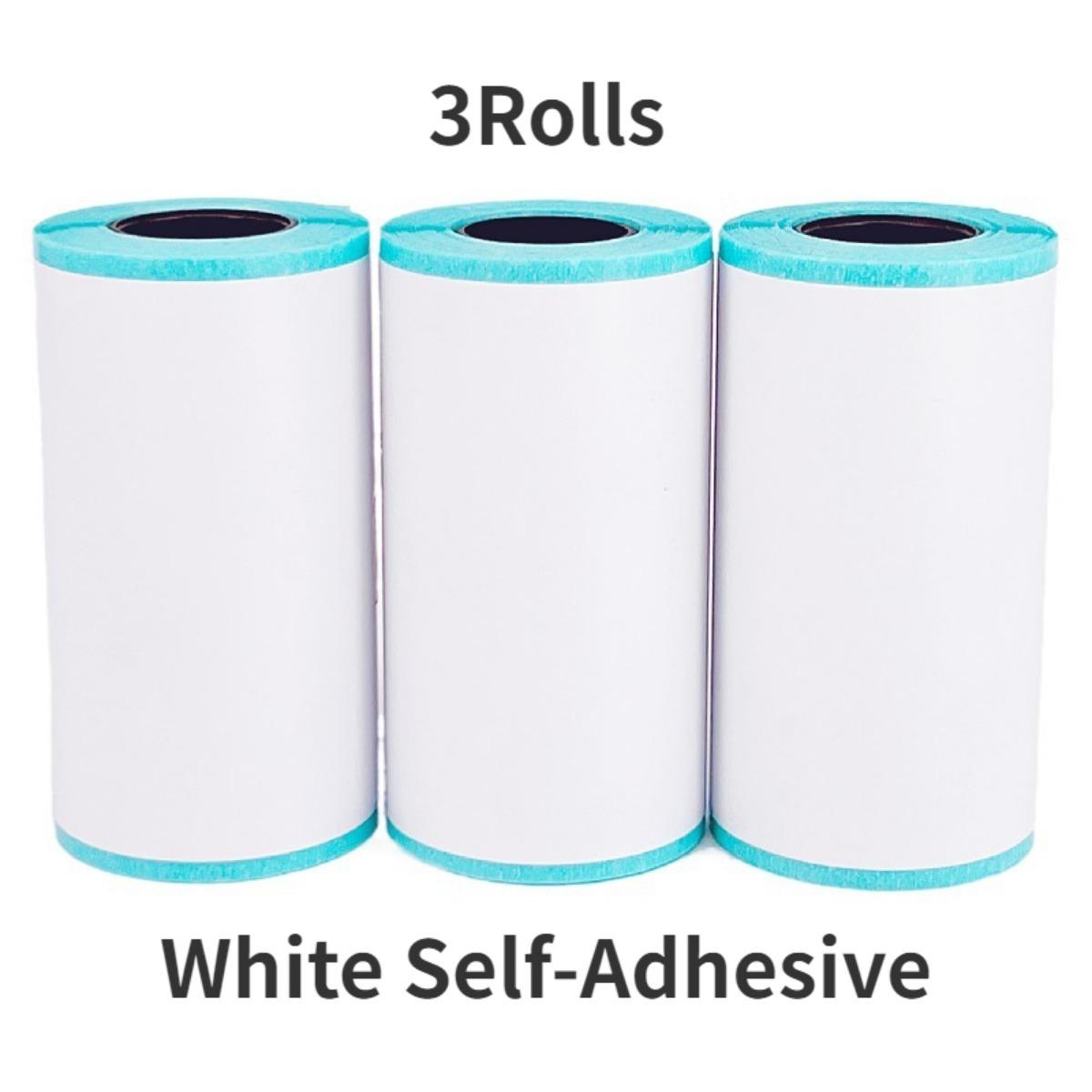 

Заправка для паперу для принтера, 57x30 мм, самоклеюча наклейка, рулон паперу для камери, термопапір для міні-мобільного принтера миттєвої камери, білий бульбашок кольору