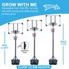 Portable Adjustable Basketball Hoop System with 32Inch Shatterproof Backboard and Wheels for Indoor Outdoor Use Suitable for Yo