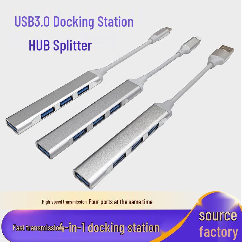Dock Multi-Port USB-C: Splitter Type-C, Convertor OTG, Adaptor Hub pentru Mobil și Computer