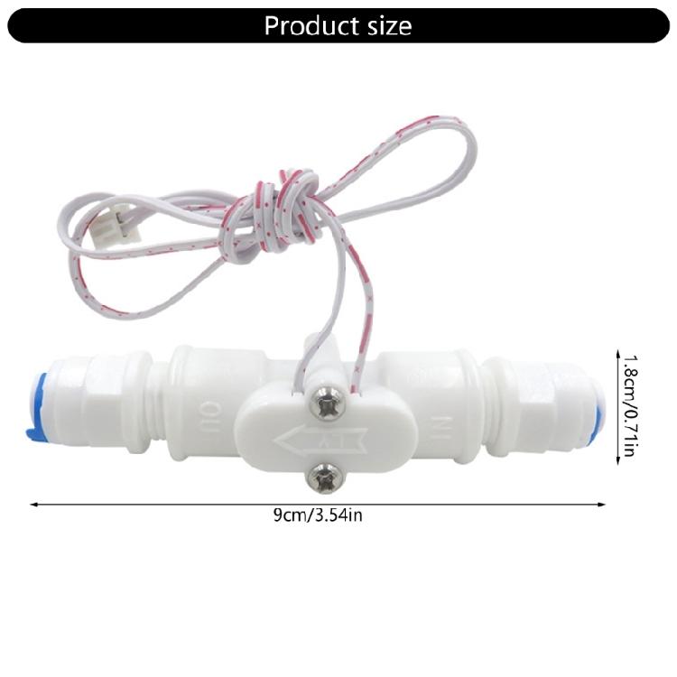 1/4inch Water Flow Sensors Control Effect Flowmeter Hall For Coffee Machines Heaters Monitoring Systems Accessories