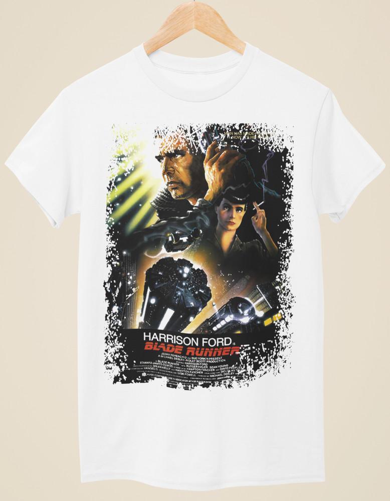 Blade Runner - Movie Poster Inspired Unisex White T-Shirt Unisex T-Shirt XXXXL