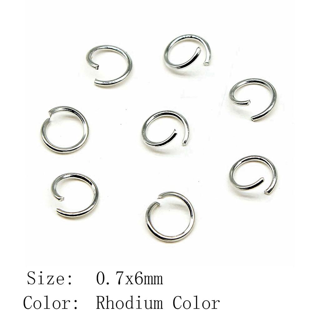 Wedding Anniversary Jewelry Materials Open Jump Rings 5 Colors 6 Sizes Accessories Parts Souvenir Accessories Parts