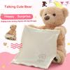 Funny Peek A Boo Teddy Bear Toddler Kids Children Play Soft Toy Plush Blanket
