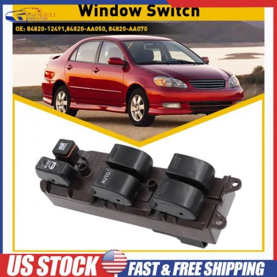 Master Electric Power Window Control Switch Driver Side Left Front For Toyota