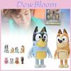Conjunto de Figuras de Ação Bluey Família e Amigos com Oito Modelos Vibrantes de PVC para Presentes de Crianças