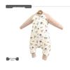 Footed Baby Sleeping Bag - Bamboo Cotton, Spring to Summer, Anti-kick, Lightweight for Air-conditioned Rooms