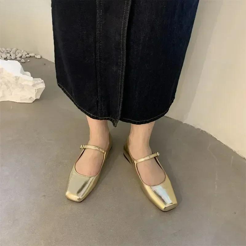 2025 Spring Single Shoes Fashion Shallow Slip On Women Flat Shoes Ladies Casual Outdoor Ballerina Shoe