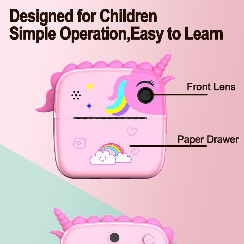 Kids' Instant Print Cartoon Camera - Smart, Fun, and Gift-Ready