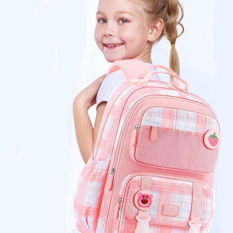 New Disney Polyester Student Bag Regular Kids' Pink/Purple MH-ST80211