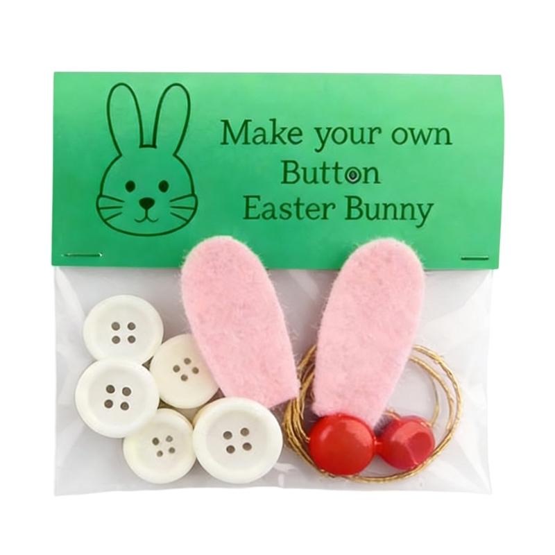 

DIY Button Easter Hanging Decorations Set Easter Decors Craft Button Set Easter Ornament Making Set Gift Women Men