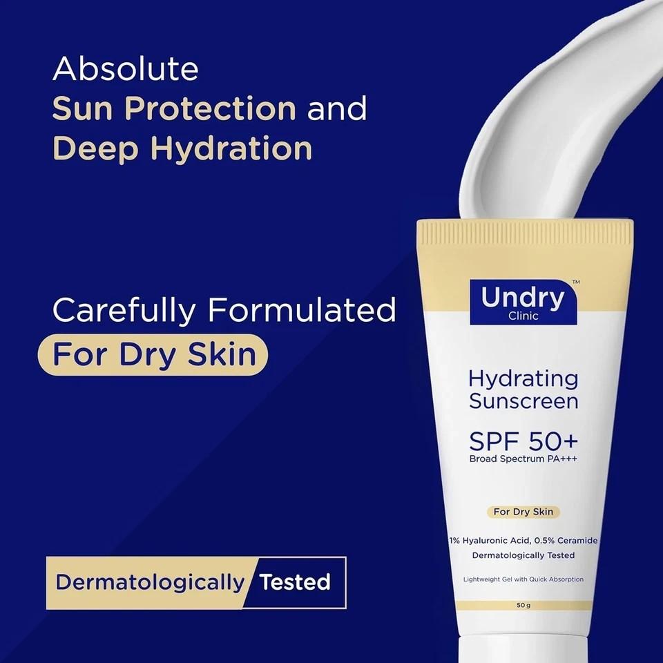Undry Hydrating Sunscreen For Dry Skin 50gm
