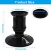 Set of 12 Black Plastic Pillar Candle Holders Flameless LED Candle Stand Candlestick for Holiday Party and Event Decors