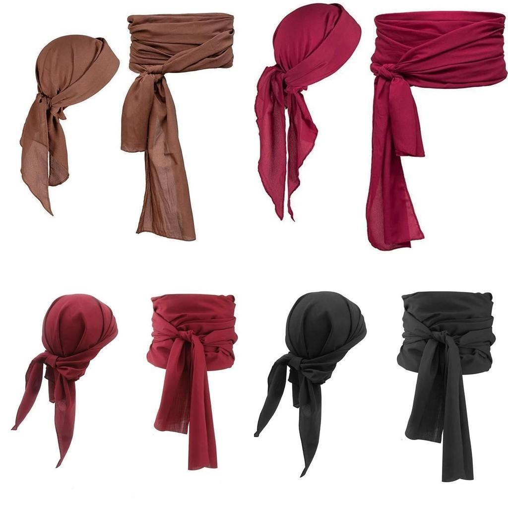 Pirat Kostüm Zubehör Mittelalter Renaissance Pirat Kopftuch und Schärpe Kleidung