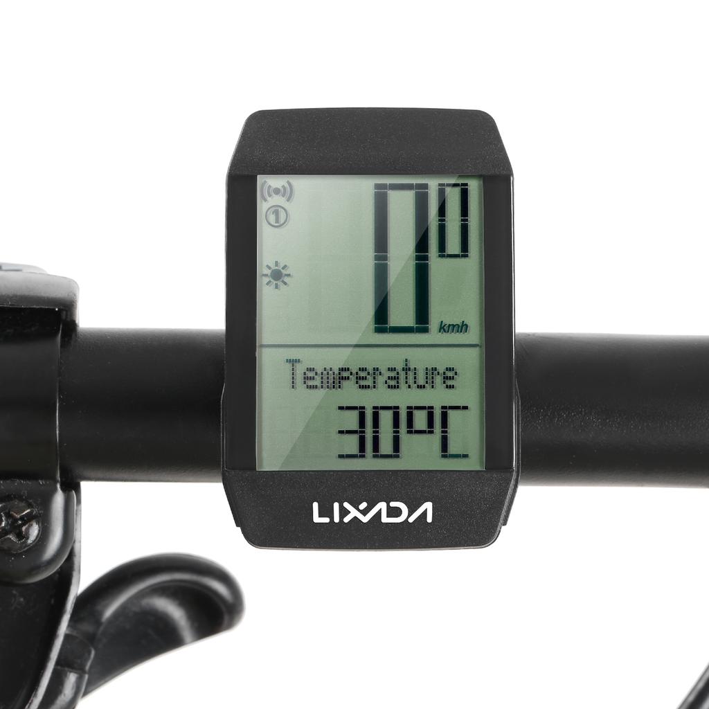 Kaufe Lixada Kabelloser Fahrrad-Fahrradcomputer, wasserdichter Fahrrad- Tachometer, Kilometerzhler mit 6-sprachiger LED zum Preis ab 16 | Joom
