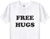FREE HUGS T Shirt In Black or White, Cool Hippy Festival Peace Love Gay Pride Care T-Shirt for Men Women Unisex, 24