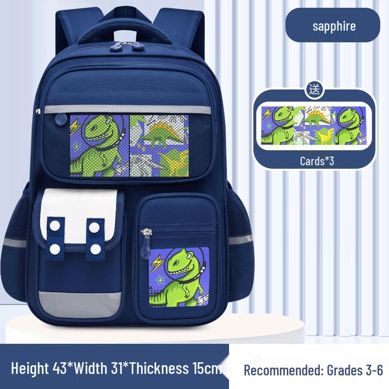 Capybara Large Capacity School Backpack for Boys & Girls Grades 1-6