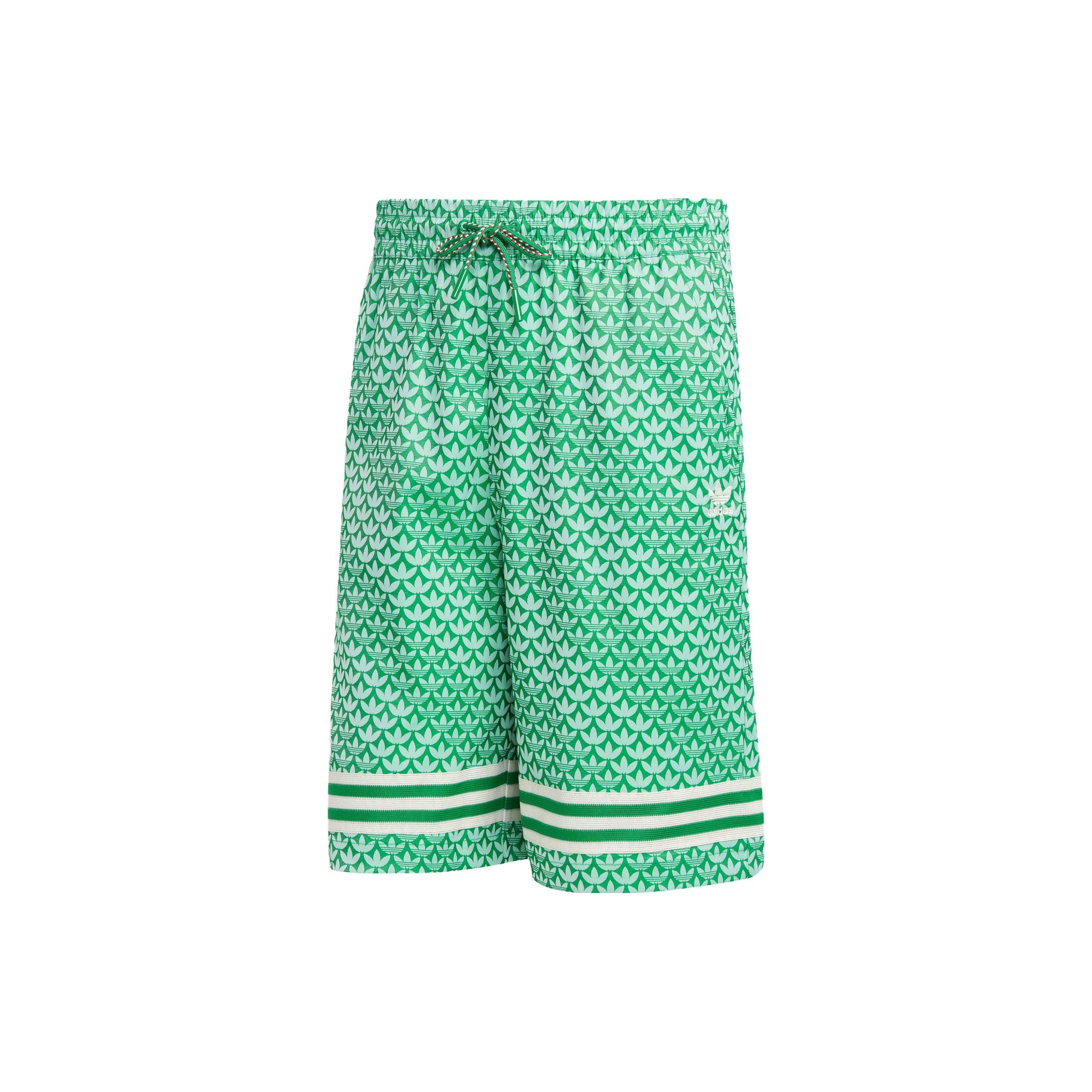 Adidas Originals Women Adicolor 70s Vintage Classic Logo Loose Fit Breathable Casual Sports Short Green IK7881 XS