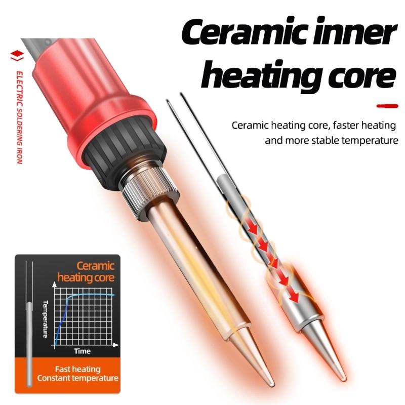 Precise SL104 Soldering Iron Set Welding Tool Adjust Temperature 200-450℃ Fast Heating Fine Soldering Crafting Tool