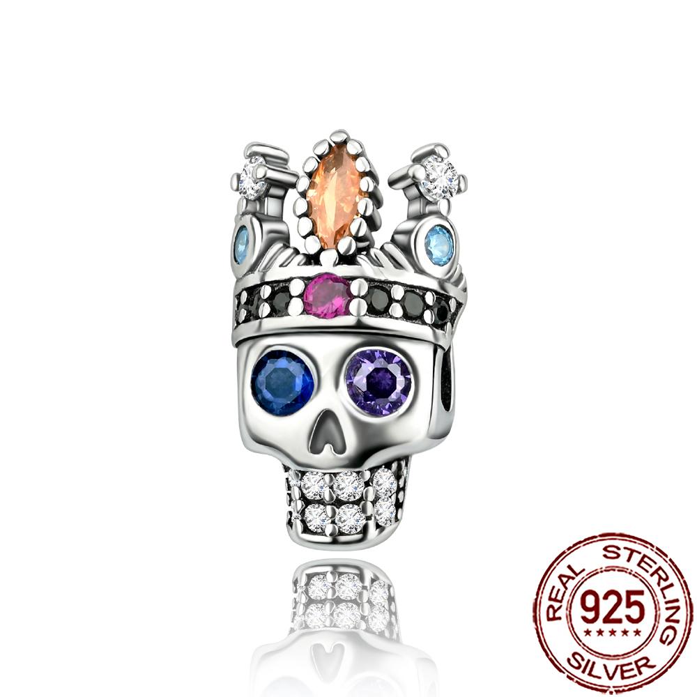 Gothic Charms Copper Halloween Nightmare Skull Skeleton Voodoo Doll Beads Fit Bracelet Necklace Diy Jewelry