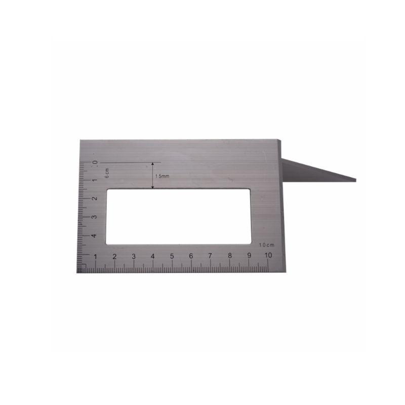 1 Pc Aluminum Alloy Wooden Square Multifunction Ruler 45 90 Degree/Double 45 Degree Gauge Woodworking Ruler
