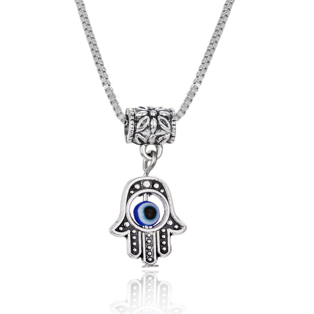 Butterfly And Elephant Alloy Pendant Chain With Blue Eyes For Trendy Fashion