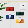 4Pcs Colorful Building Block Small Hooks Heavy Duty Adhesive Wall Mounted Key Holder Seamless Hanging Coat Hooks for Clothes Caps