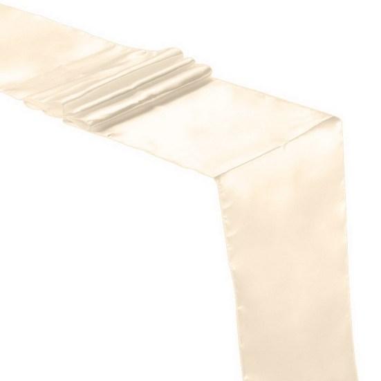 Table Runner Long Rectangle Smooth Fabric Machine Washable Solid Color Party Table Runner Wedding Banquet Supplies
