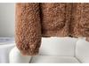 Women's Faux Lamb Wool Hooded Coat: New 2025 Autumn/Winter Double-Sided Plush, Thickened Short Coat/Sweatshirt