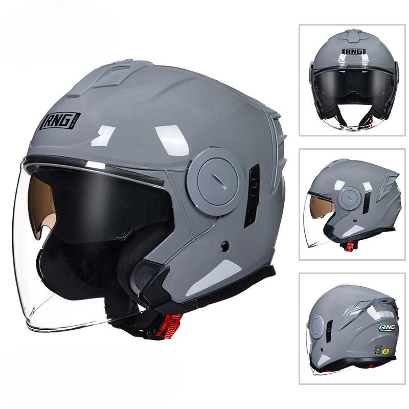 Motorcycle 3/4 Helmet Cycling Helmet Bluetooth Headset Motorcycle Helmet Electric Car Women's Helmet