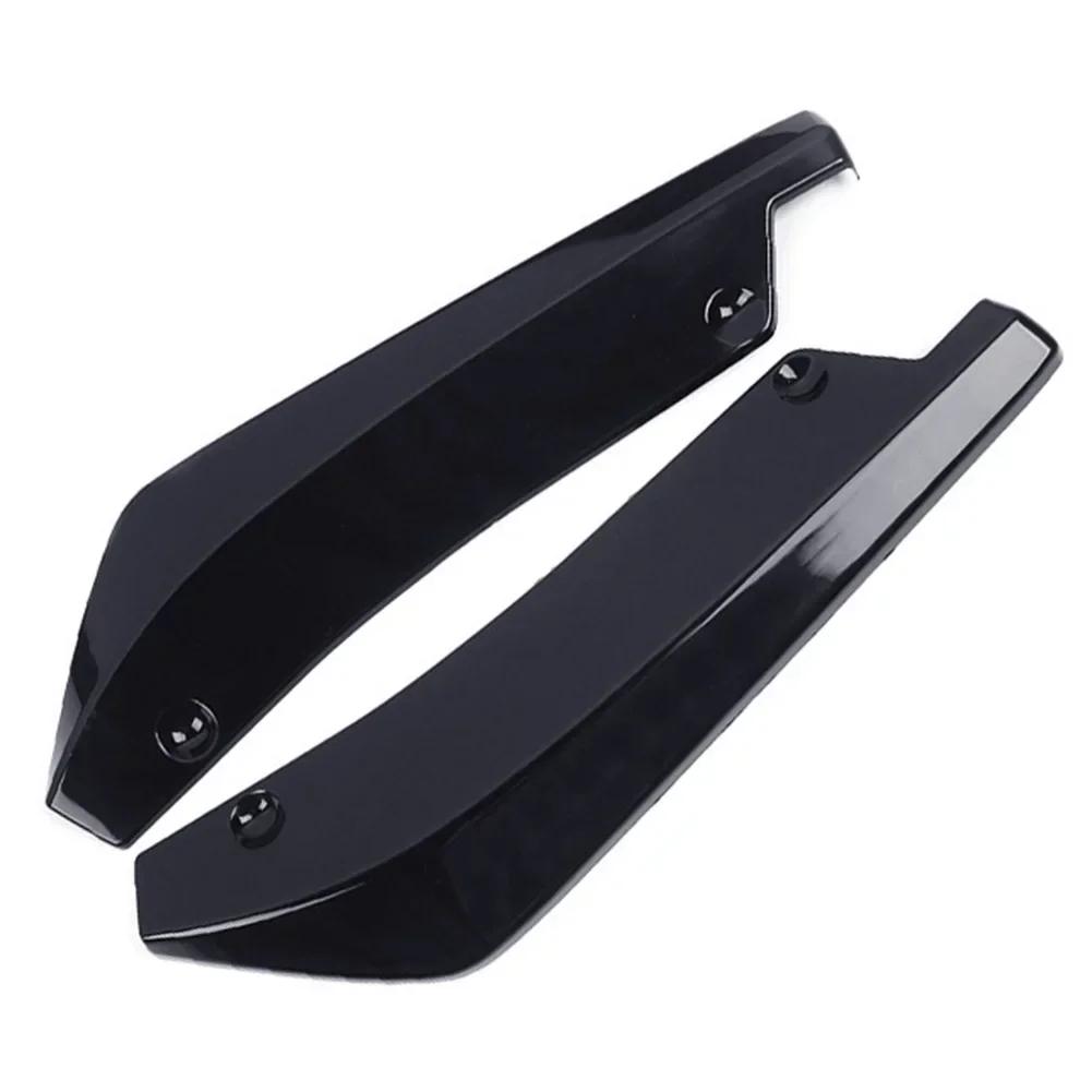 Universal Car Front Rear Bumper Strip Lip Spoiler Diffuser Splitter Scratch Protector Carbon Fiber Winglets Side Skirt Extension